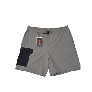 Bass Outdoor Mens Gargoyle Gray B-Cool Hiking Cargo Shorts Size L BA42S133 NWT